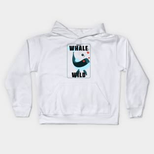 World Whale Stay Wild in a box Box with Love Bait Kids Hoodie